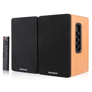 Kitaplık Hoparlörler SR01 80W HIFI Hoparlör Ses Ahşap Kitaplık Hoparlörleri 2.0 Ev Sineması Müzik Profesyonel Ses Çubuğu 1 Çifti TV PC için 4.5 inç