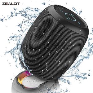 Portabla högtalare Zealot S53 Portable Bluetooth -högtalare utomhus TWS -anslutning Högkvalitativ ljud IPX6 Vattentät 10 timmar Använd Tidshögtalare J240117