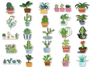 50sts Green Potted Plants Leaf Stickers Pack Nonrandom Graffiti Car Bike Bagage Sticker Laptop Skateboard Card Water Bottle Deca3923487