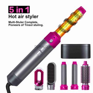 Electric Hair Dryer New Hair Dryer Multi Hair Styler 5 in1 Curling Iron Hair Straightener With Hair Brush Hairdryer For Hair Dryer Hair Multi Styler J0119