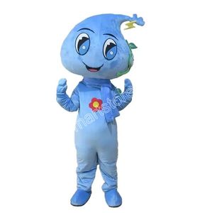 Rabatt Factory Water Drop Mascot Costume Fancy Dress Birthday Födelsedagsfest Juldräkt Karnival Unisex Vuxna dräkt