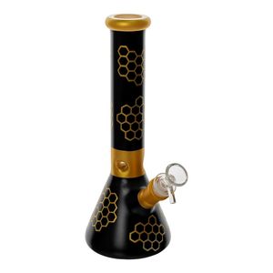 Limited edition Glass Mini Bottom beaker bong 10-inch color water pipe bong 18mm connector dab oil rig bubbler Smoking hookah