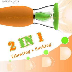 Other Health Beauty Items Carrot Vibrator Suck Tongue Lick Dildo Nipple Vacuum Pump Clitoral Sucker Oral Adult for Women Shop Gode Tooys Q240117