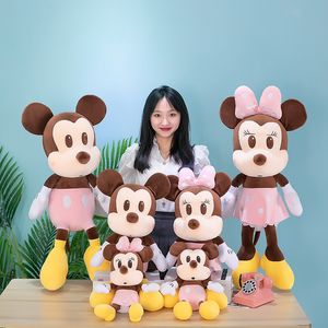 Classic Mouse Plush Toys 35cm Cute Cartoon Rat Couple Plush Dolls Pillows Cushions Wholesale Holiday Birthday Gifts for Kids Adults