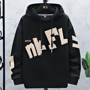 Erkekler Sıradan Hoodie Sonbahar Kore Moda Sweatshirt Harajuku Hip Hop Giyim Zarif Baskı Anime 240116