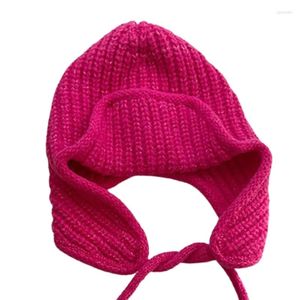 Basker Instyle Beanie Cap Girls Balaclava Hat Ear Flap Cold Weather Soft Warm Y1ua