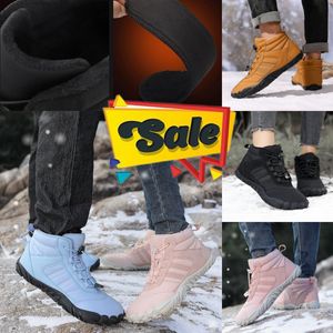 Vendita calda Stivali tattici da uomo invernali di marca Scarpe da ginnastica in pelle impermeabili Scarpe da uomo calde Stivali da neve Stivali da trekking da uomo all'aperto