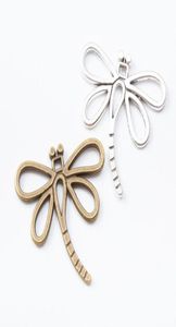 50 pçs 2830mm cor prata libélula encantos vintage bronze libélula pingente para colar pulseira brinco diy jóias making8328076