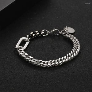 Charm Armbänder Mode Einfache Original Titan Stahl Paar Spleißen Armband Hip-Hop Punk Personalisierte Trend Geschenk