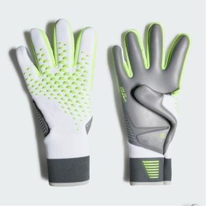 Luvas esportivas goleiro para treinamento de futebol látex resistente ao desgaste goleiro crianças adts jogo de futebol acessório entrega gota dhsz3