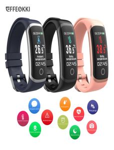 EFFEOKKI T4 Wearfit 20 Smartwatch Realtime Temperature Fitness Tracker Blood Pressure Smart Bracelet Montre Connecte Femme 220408367005