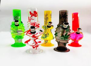 787039039 Acrylic Smoking Hookah Water Pipe Dab Rig Bong Bubble Traveling Pipes Portable Bongs Random Style Color 1 Piece1144093