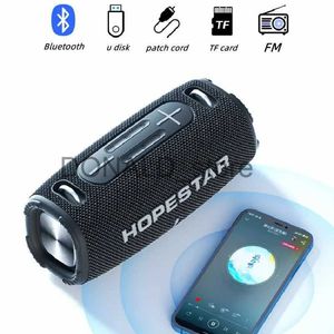 Portabla högtalare HopeStar H50 Portable Wireless Bluetooth Speaker High Power Music Box Outdoor Bass Högtalare High Fidelity Surround Sound System J240117