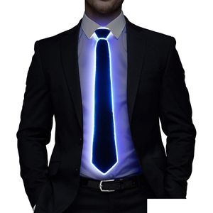 Sonstiges Motorradzubehör LED-Krawatte Leuchtende Fanny-Krawatten Neuartige Krawatte für Männer Motorradzubehör Drop-Lieferung Automobile Motorc Dhdje