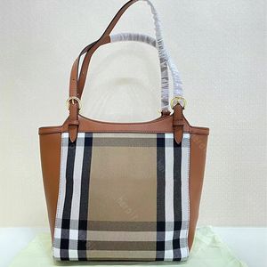 Women Crossbody Bag House Check Luxury Designer Lether Shoulder Bag Handbag Underarm Bag Simple Female Commuter Handbag Bag