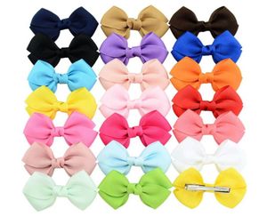 40 PITESSLOT HELA 27 tum Ribbon Bow Hair Clips Girls Hairpin 20 Colors Handmade Kids Baby Hair Accessories8248802