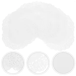 Ferramentas de cozimento 200 peças descartáveis de papel absorvente de óleo para mesa de jantar doilies decorativos