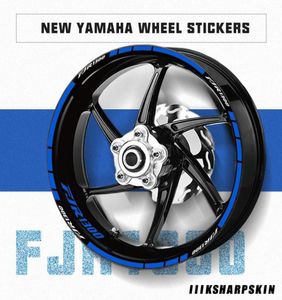 Högkvalitativ motorcykelklistermärke Trend Men039S Wheel Reflective Decal Decal Tire Stripe Film för Yamaha FJR1300 FJR 13001447180