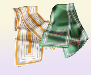 Liten Silk Scarf Women väska mager halsdukar lyx varumärke smalt långt dekorera bälte band mode hårband designer6959231