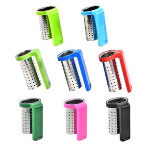 8pcs Diffuser Steeper Tea Infuser With Handle Filter Strainer Mugs Hanging Cup Fine Mesh Cold Brew Stainless Steel Teapots 240117