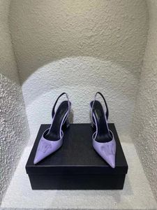 Scarpe famose Nuovi sandali estivi 2024 Sandali a spillo Sandali a punta con tacco alto Sandali eleganti Décolleté Bing Slipper taglia 35-41 Scarpe da sposa per feste