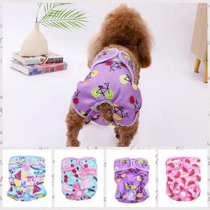 Dog Apparel Water Absorption Underwear Diaper Adjustable Cotton Female Diapers Floral Print SofUP Sanitary Panties Puppy