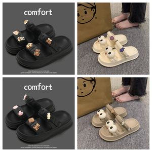 2024 New sandals soft Women Summer EVA Thick bottom anti slippers home furnishings Odorless feet outdoors indoors Two pronge slip on shoes size 35-40