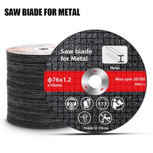 1-10st 76mm Saw Blade Electric Slipning Skär Skivor Rotary Tools Metal Cutter Power Tool Wood Cutting Electric Grinder Acces