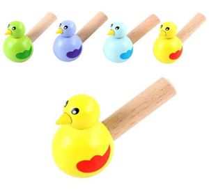 Colorful Drawing Whistle New Bath Toy Wood Bird Whistle Bathtime Musical Toy Kid Early Instrument Educational Children Gift9576350