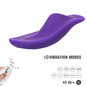 Tyst trosvibrator trådlös fjärrkontroll bärbar klitoris stimulator osynlig vibrerande ägg sex leksak för kvinnor vagina bollar 240117