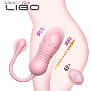 Outros itens de beleza de saúde LIBO Vibrador B para mulheres feminino controle remoto vibratório estimulador clitoral adulto masturbação automática Q240117