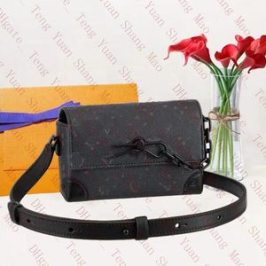 Projektantka parowa mini torba mężczyźni Kobiety Trunk do noszenia portfel Crossbody Work Messenger Torby Taurillon Expossing Skórzowe Łańcuchy torby na ramię M81746 M81783