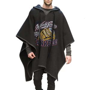 Popular Men's Clothing In Europe And America, Fashionable And Personalized Cape, Shawl Cover, Cape, Woolen Jacket Trend