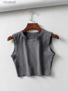 Damenblusen, Hemden, Sommer, Vintage, weiße Crop-Tops, Damen, Biker, schwarz, Punk, sexy Tank-Top, koreanische Streetwear, kurzes ärmelloses Top feminino YQ240117