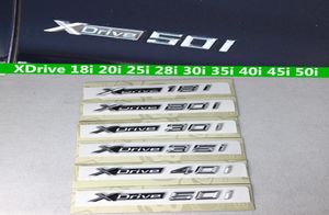 3d ABS xDrive 18i 20i 28i 30i 35i 40i 45i 48i 50i Emblem Badge Car Fender Stickers för BMW X1 E84 F48 X3 E83 F25 X5 E53 E70 F15 X65866385