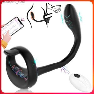 Other Health Beauty Items Wireless Remote Control Erection Ring for Mens Pleasure Anal Plugs Anal Stimulator Prostate Massager Adult 18+ Q240117