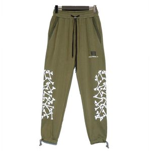 2024 Men's Pants Letter Bone Pattern Print Trouser Jogger Streetwear Sweatpant Black Hombre Casual Cargo Pant Men