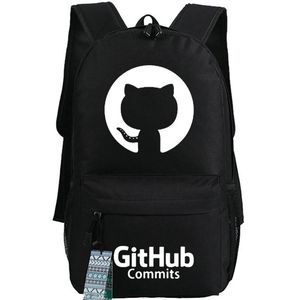 Github ryggsäck åtagar dagpaket hej värld skolväska programmerare tryck ryggsäck sport skolväska utomhus dagpack