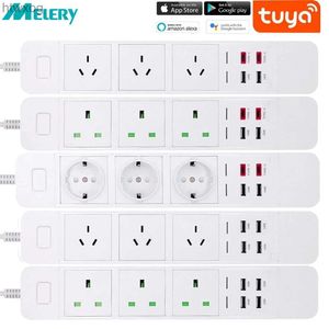 Power Cable Plug WiFi Smart Power Strip USB EU Plug Socket Surge Protector AU UK Outlets Extension Cord Type C Charge for Alexa Google Home YQ240117