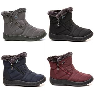 Warme Designer-Schneestiefel für Damen, Baumwolle, Damenschuhe, Schwarz, Blau, Grau, Schwarz, Weiß, Winter-Stiefeletten, Damen-Outdoor-Turnschuhe, Trainer