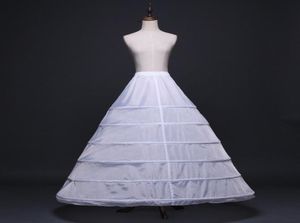 Vår sommar 6 hoops vit slip petticoat kvinnor bröllop petticoats underskirt elastiska parti bröllopstillbehör crinoline4348755