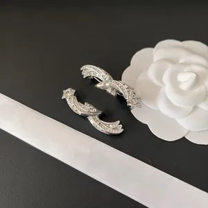 Lüks C Marka Tasarımcı Mektup Pimleri Broşlar Kadın Altın Gümüş Crysatl İnci Rhinestone Broş Elbise Pin Düğün Partisi Jewerlry Broche