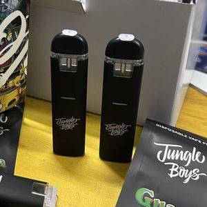 Jungle Boys Dispositivo de caneta descartável 1.0ml Barra vazia de cápsula de óleo para óleo espesso Dispositivo de cápsulas recarregáveis Caneta Dab Kits iniciais de caneta vaporizadora vazia com caixa de embalagem