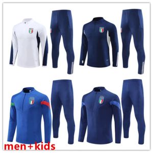 2024 Италия Спортивный костюм Tuta Maglia Джерси 23 Italia Italie Футбольный тренировочный костюм Survetement Camiseta Soccer Chandal Kit Мужчины Дети Uomo Calcio