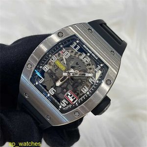 Richardmill RM029TI Мужские часы Автоматические механические часы из титанового сплава Модные часы для отдыха Бизнес Спортивные часы FN XWLV