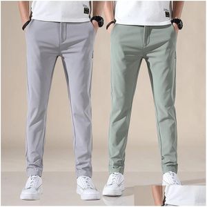 Herrenhosen Herrenhosen Frühling Sommer Herbst Golf Hohe Qualität Elastizität Mode Lässig Atmungsaktive Hose 230516 Drop Lieferung Appa Dh1Uo