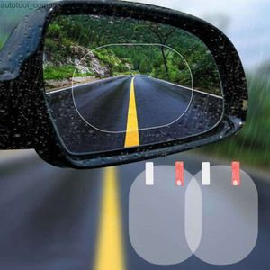 Новая противотуманная 2 шт./компл., прозрачная пленка для зеркала автомобиля, защитная пленка для зеркала автомобиля, водонепроницаемая непромокаемая автомобильная наклейка