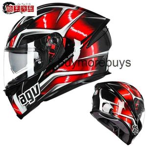 Tam Yüz Açık Agv K s Motosiklet Kask Motosiklet Anti Sis Çift Lens Tam Kask C Sertifikalı Kask Motosiklet Kask Ekipman Pekb