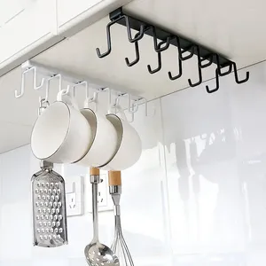 Hooks Mug Hook Wine Cup Storage Multifunctional Nailless Coffee Rack Kitchen Utensils Lace Scarf