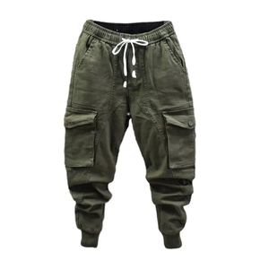 Hosen Bannaji Modemenschen koreanischer Stil Harem Cargo Hosen Hip Hop Solid Summer Hosen Taschen Streetwear Joggerhose für männlich